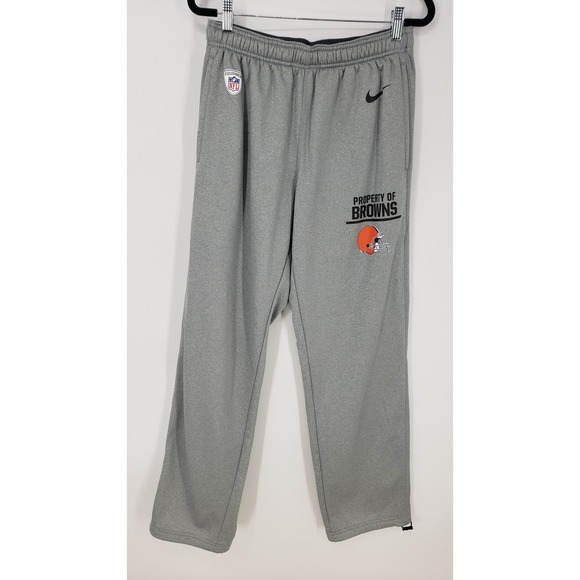 Nike Other - Nike Cleveland Browns Therma Fit Fleece Sweatpants Mens M Gray NFL Training Pant